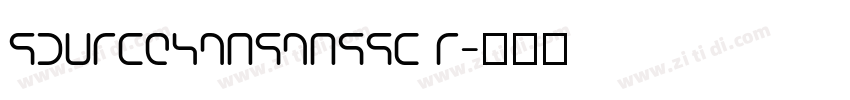 sourcehansanssc r字体转换